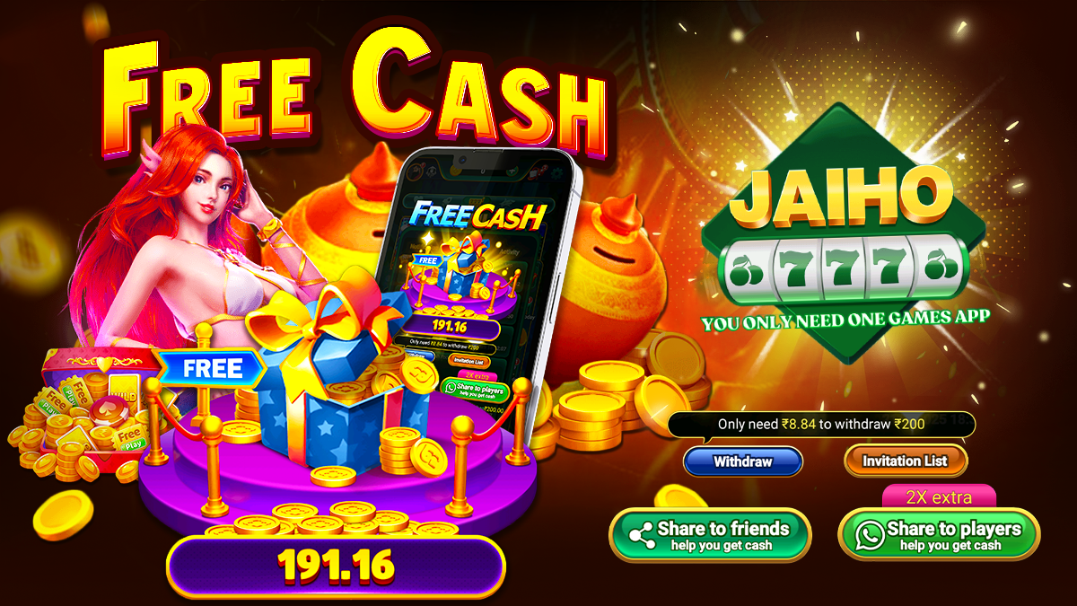 JAIHO 777 NEW PLAYER FREE CASH UP TO 3000 (Only Join & Share)